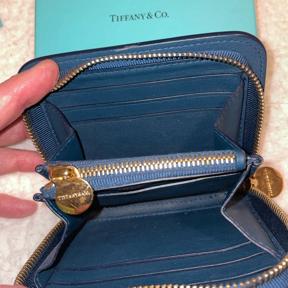 Tiffany & Co. Small wallet. Navy blue - Picture 2 of 6